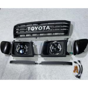 China 5311190A06 Toyota Land Cruise FJ62 Front Grille 1.5kg Black / White / Chrome Grille wholesale