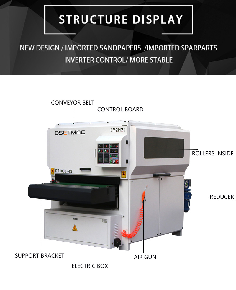 OSETMAC Woodworking Sanding Belt Converting Machine for Machinery Repair Efficiency