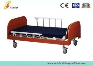 China Manual Medical Hospital Adjustable Beds / Nursing Home Bed Wooden Two Cranks (ALS-HM001) wholesale