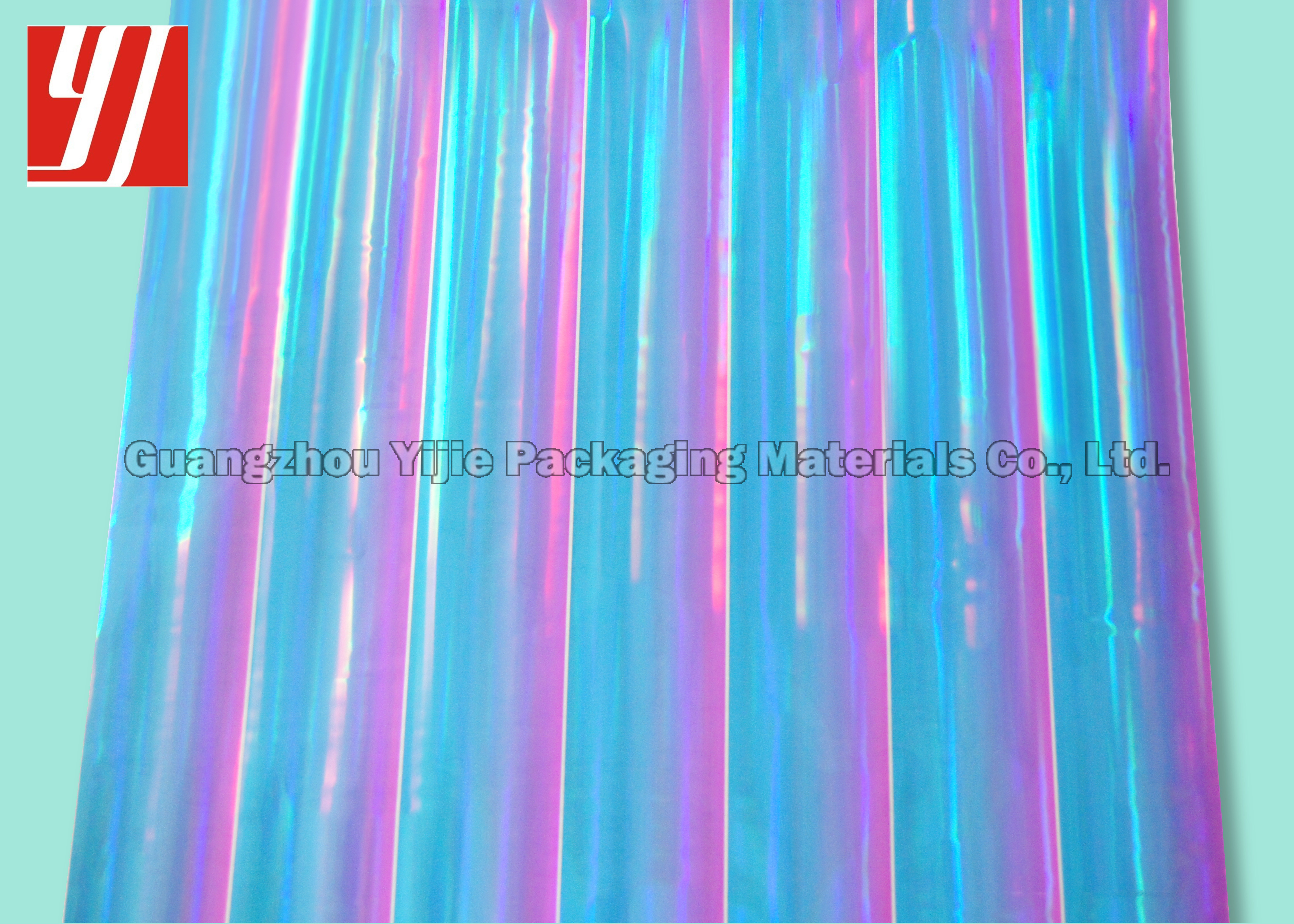 Rainbow Hot Stamping Foil Finishing Lure Straight Beam Light Change Paper