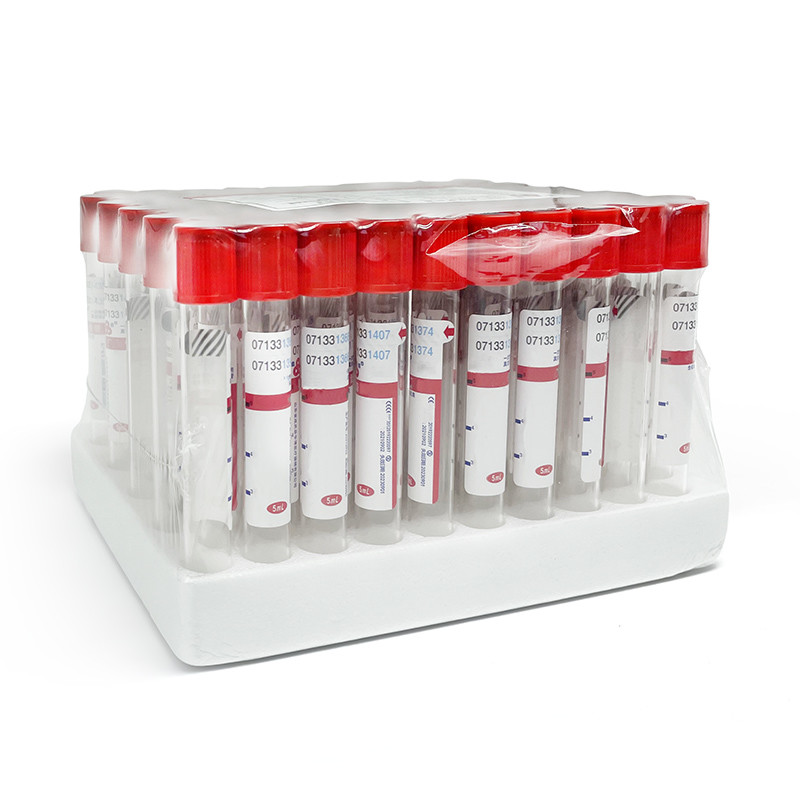 PET Glass Plain Vacutainer Without Additives 3ml-10ml FDA510K CE ISO