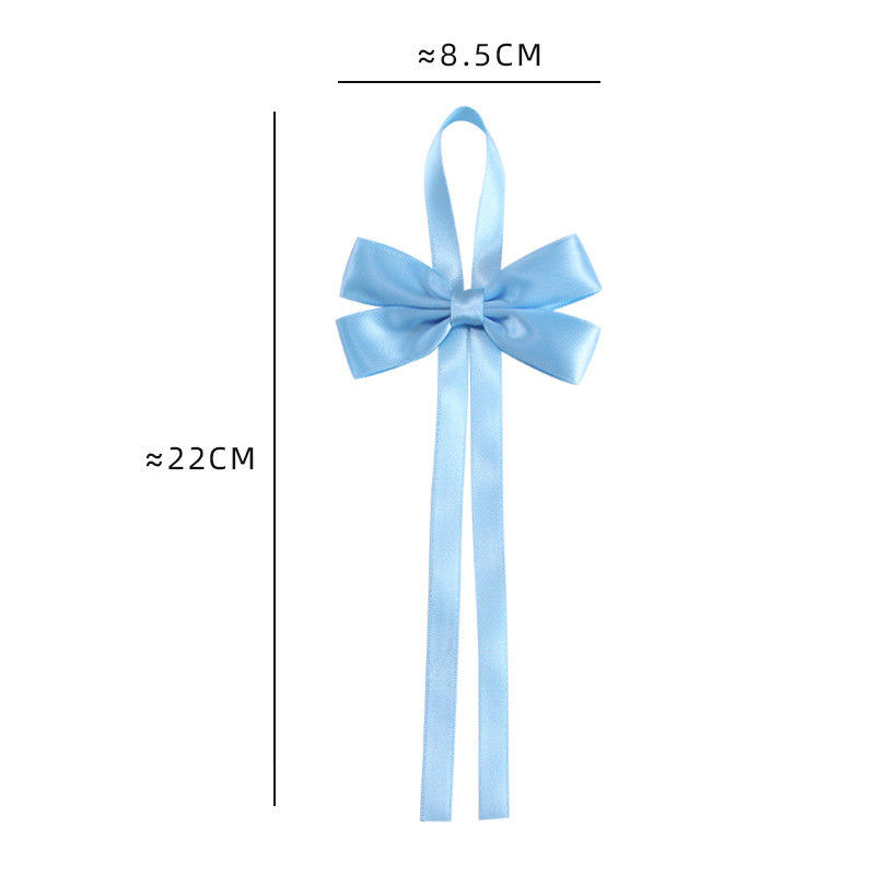 Gold Pre Tied Satin Ribbon Bow With Elastic Loop Satin Ribbon For Gift Wrapping