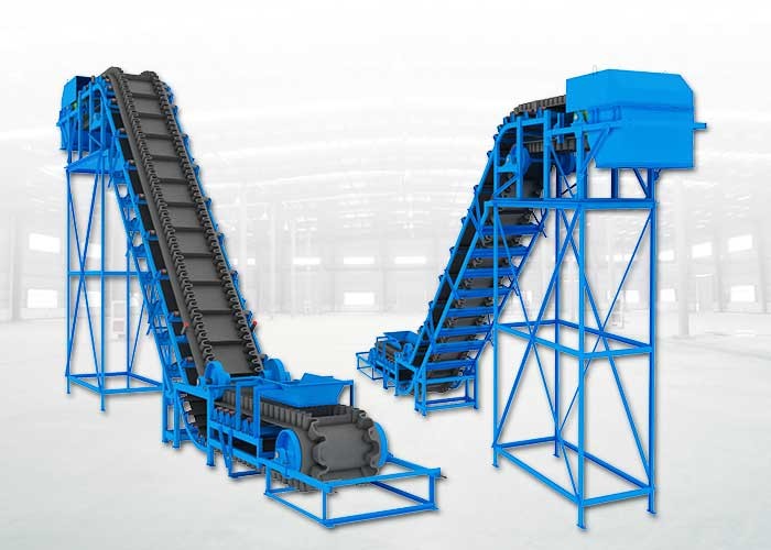 Continuous Transporting Corrugated Flang 90 Degree Side Belt Conveyor