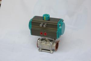 China Ball Valves Actuated:Single or double acting pneumatic control wholesale