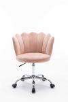 Pink Swivel Shell Chair D17.72inch