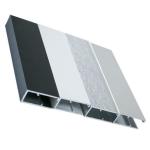 6063 Black Anodic Oxidation Coated Aluminium Frame Extrusions