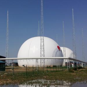 China Double Membrane Biogas Holder Balloon , Biogas Storage Balloon Weatherproof wholesale