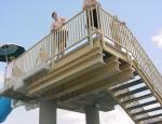 Strong FRP Railing Systems Construction Site Fiberglass Staircase Railing