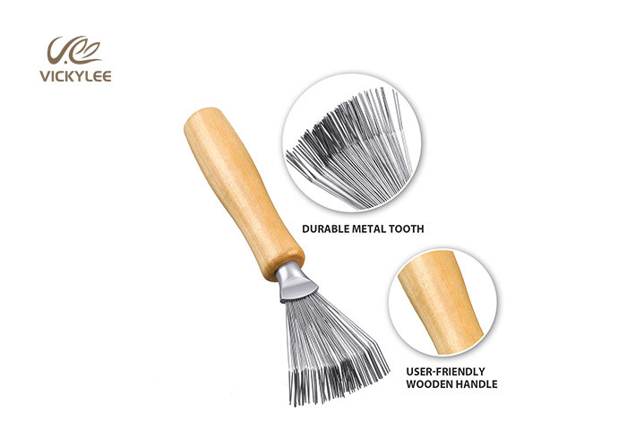 Small Wild Boar Mane 4.5 Inches Wooden Handle Hair Brush