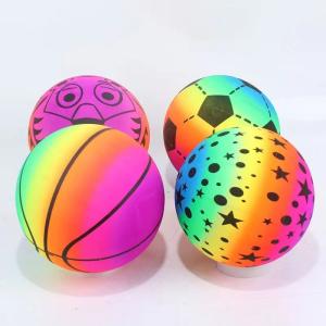 China Stand Out from the Crowd with Inflatable Rainbow Print Balls wholesale