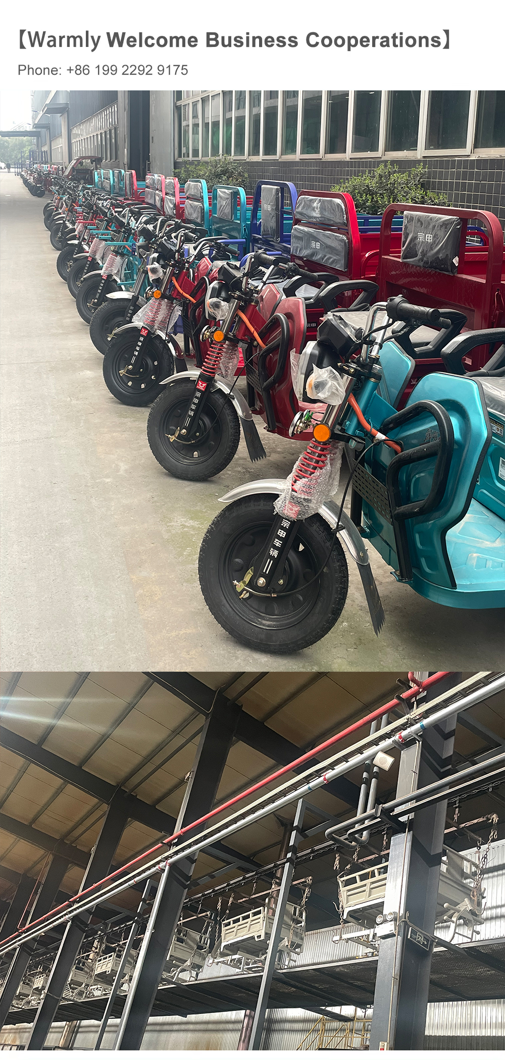 Passenger Three Wheel Electric Tricycle Scooter Driving Mileage of ≥90km and Affordable