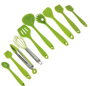 China 10pcs Silicone Utensils Set, Heat-Resistant, Non-Stick (Green) wholesale