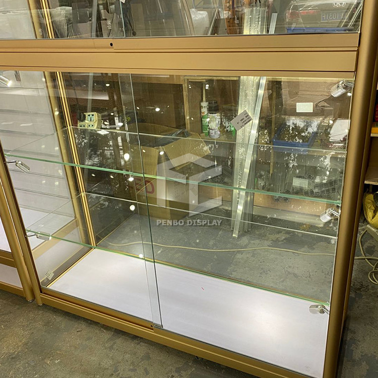 Aluminium Frame Glass Display Showcase Cabinet