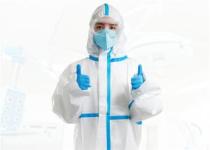 China Personal Disposable Protective Coverall Clothing / Protective Suits FDA CE CAT wholesale