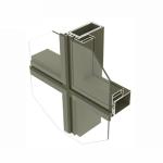6063 Double Glazed Curtain Wall Facade Aluminum Curtain Wall Extrusions