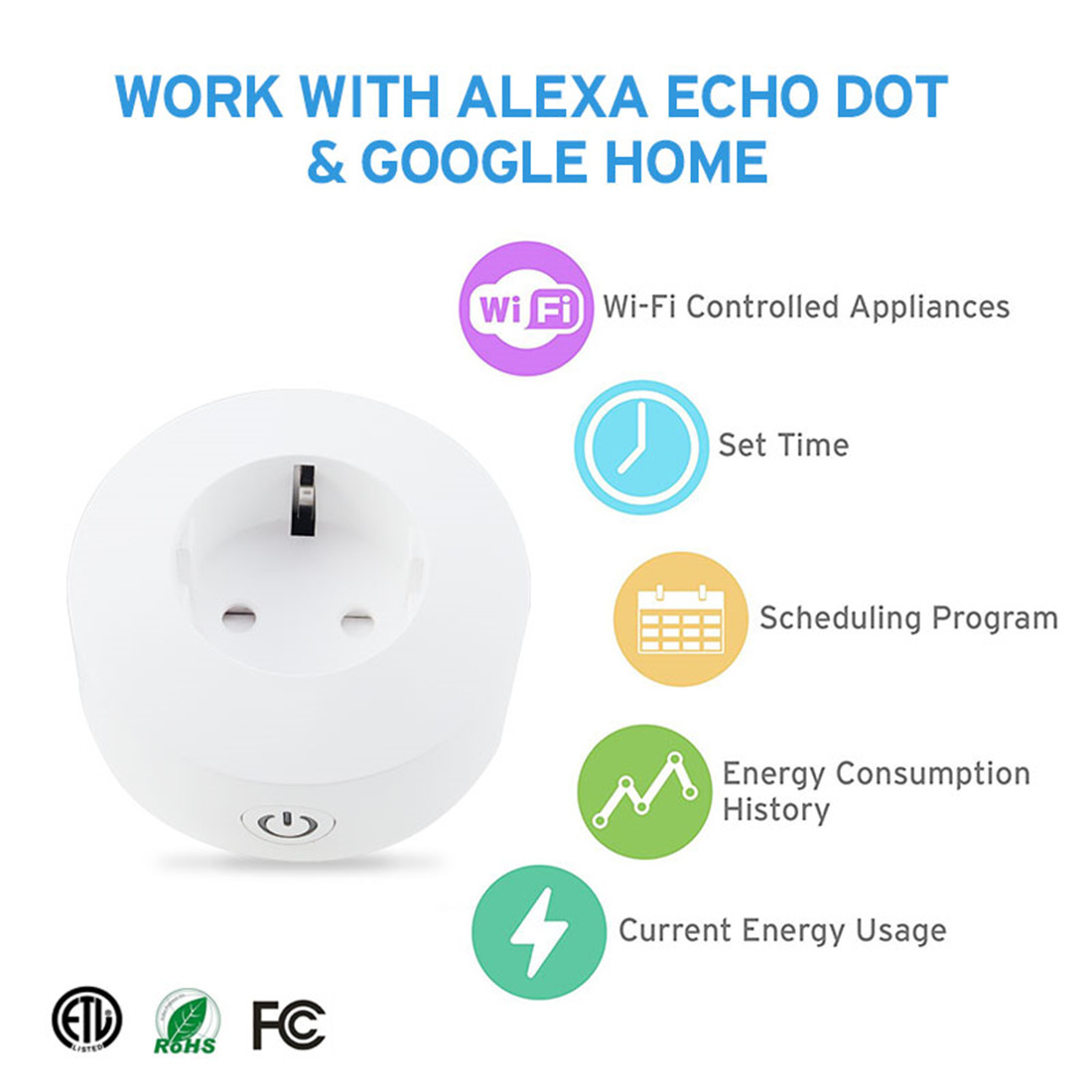 Smart Wi-Fi Socket EU Standard