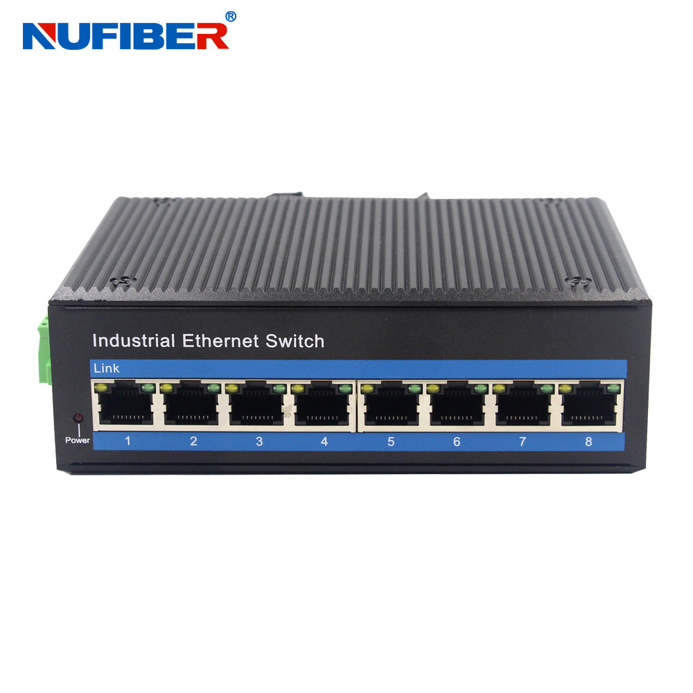 8 Port 100m Unmanaged Industrial POE Switch Ethernet UTP 1000Mbps