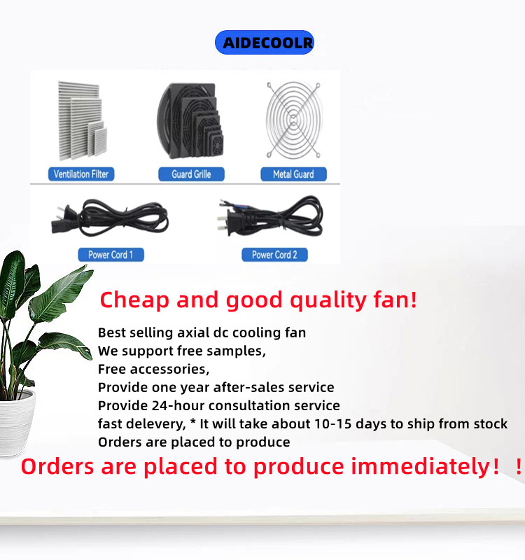 Multipurpose 12V 24V DC Cooling Fan 3000Rpm 92x92x25mm Stable