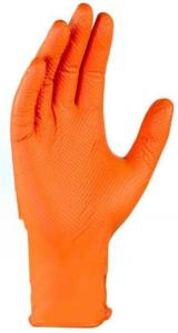 China 8.0gr Nitrile Protective Disposable Gloves Diamond Pattern Disposable Safety Gloves wholesale