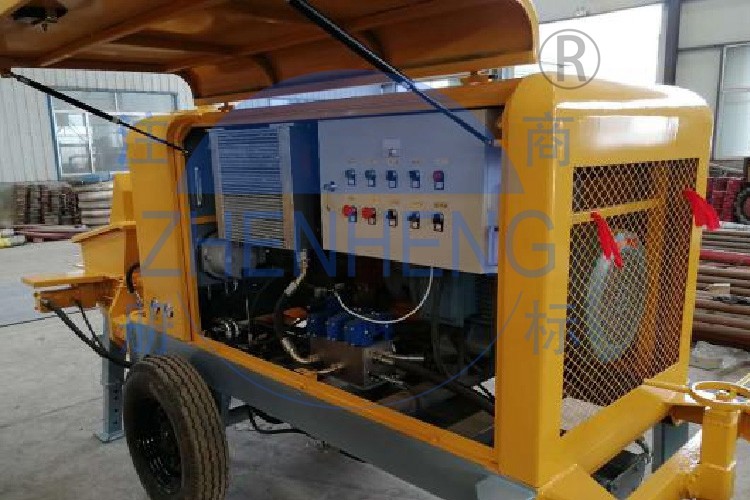Rubber Hose Diesel Concrete Pump Equipment 360l Oil Tank Capacity Custom Color