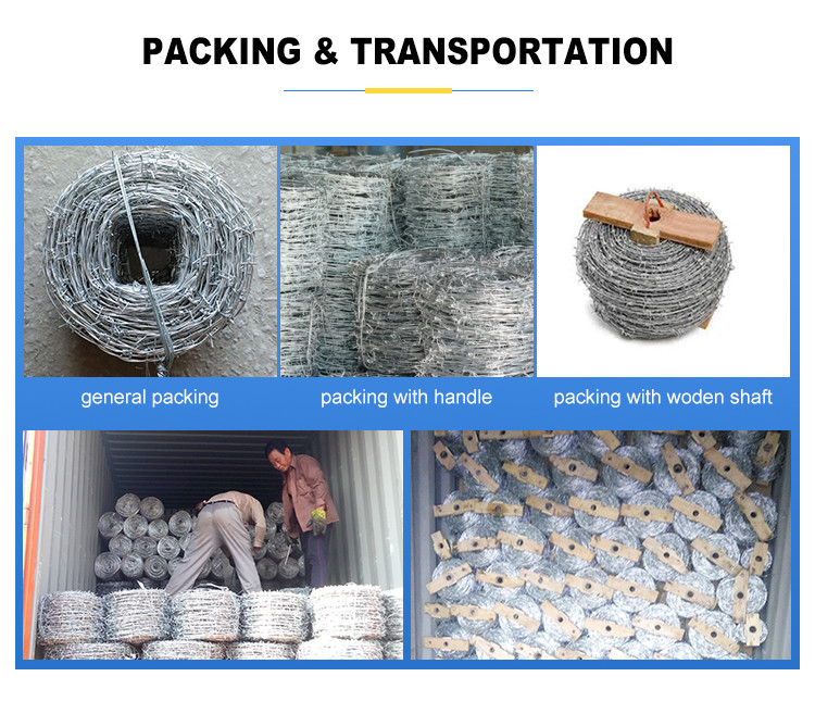 High Tensile Barbed Wire Barbed Iron Wire Galvanized Barb Wire Roll 1.5cm-3cm