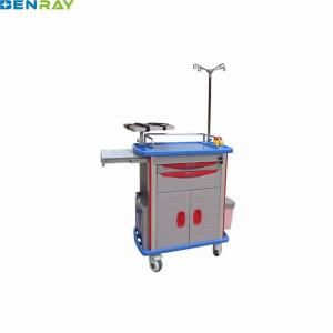 China Emergency ABS Hospital Crash Cart Medical Trolley 850 X 520 X 950mm wholesale