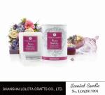 Birthday Gift Scented Soy Candles , Non Toxic Scented Candles Round Rigid Box