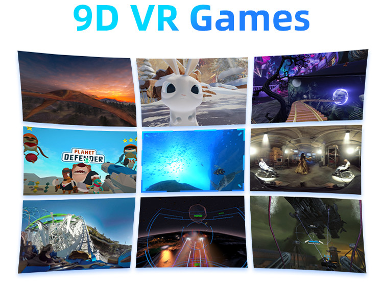 Shopping Mall 9D VR Cinema 1.5KW Double Sliding VR Simulator Games
