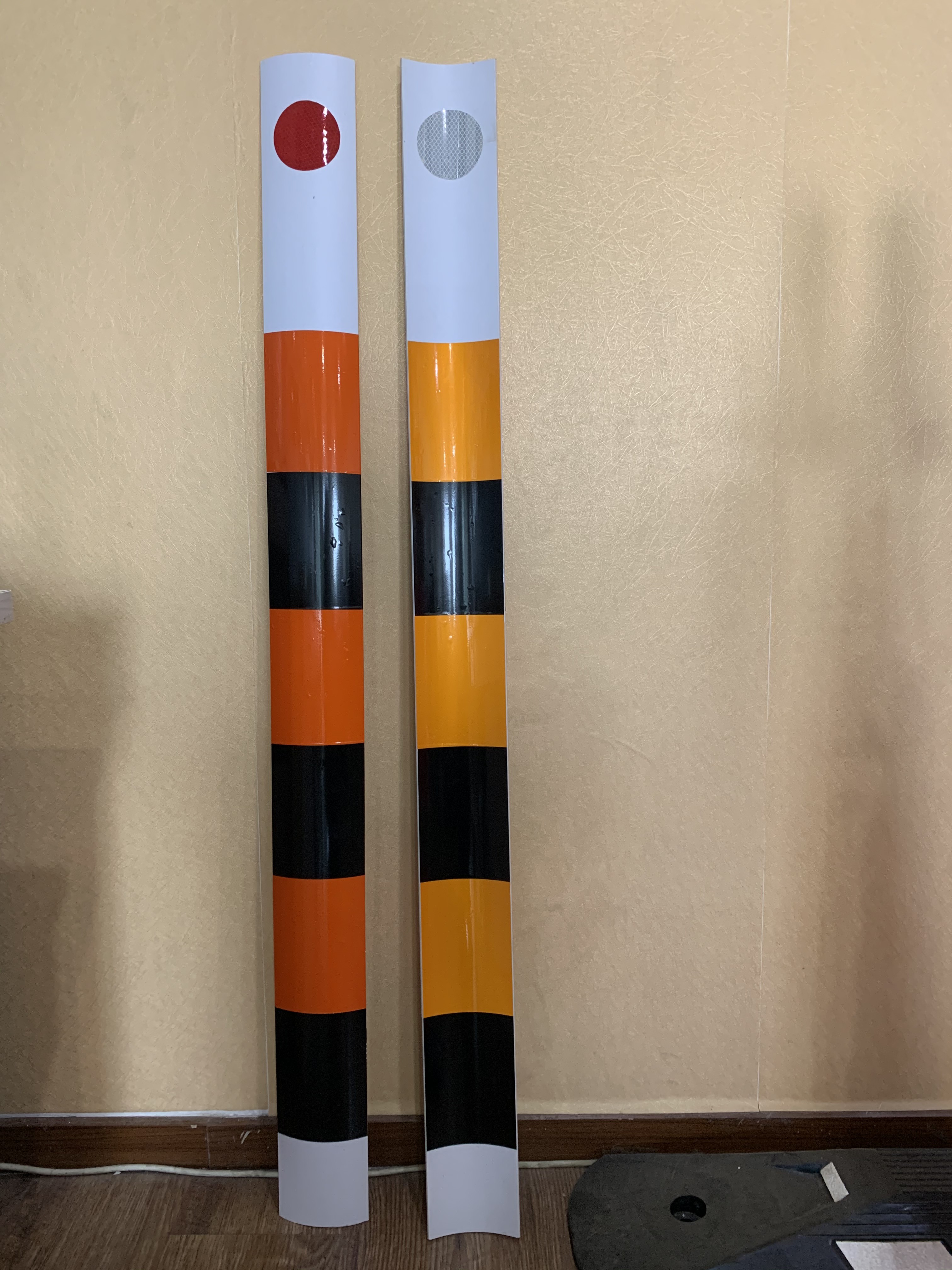 Flexible PVC Delineator Post Safety Guardrail Reflector Road Side Guide Post