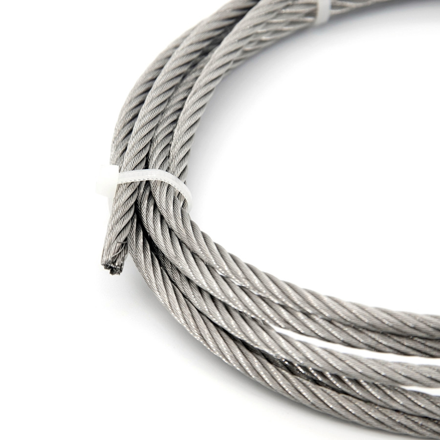 7x7 Stainless Steel Wire Rope Structure 1.8mm Burliness For Crane