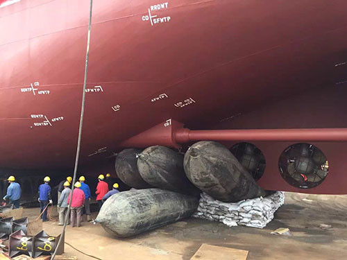 D1.8m X L10m 8 Layer Ship Launching Marine Airbags Vulcanized Integrated
