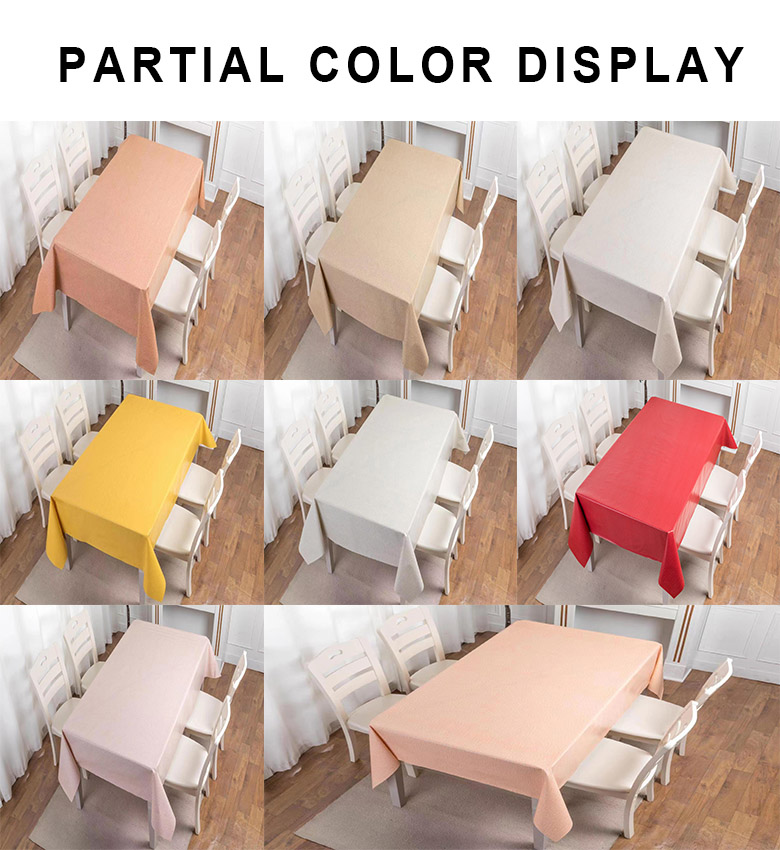 Modern Washable Table Cloth for Wedding Fabric Rectangular and Round Dining Tables