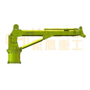 China Small Boat Telescopic Marine Davit Crane for sale Marine Ship Deck Crane wholesale