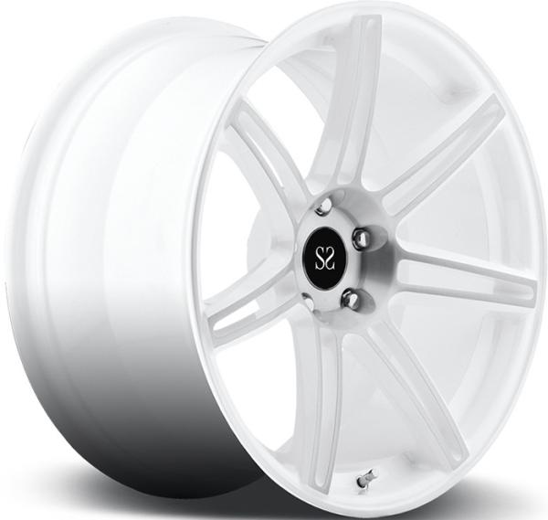 For Ferrari 5x114.3 White Machine Face 18 19 20 21 22 Inch 1-PC Forged Alloy