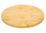 Kitchen Pizza Cutting Bamboo Round Chopping Board Dia 30cm