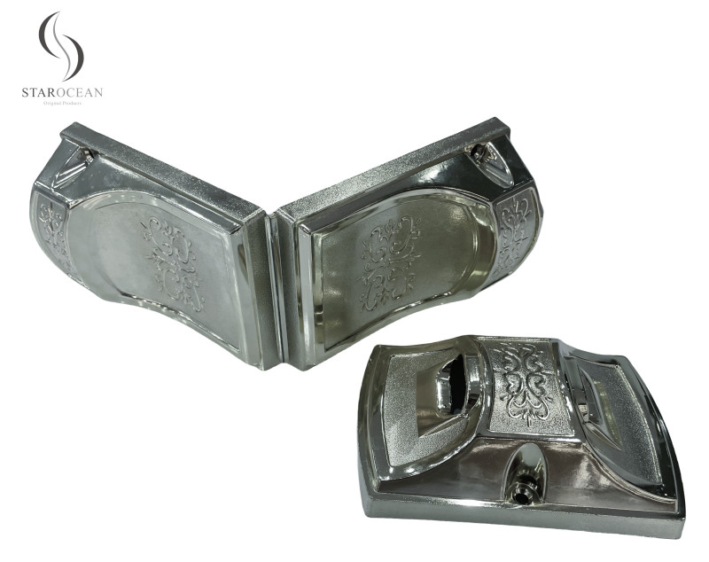 Silver Simple Design Coffin Corner With Metal Rod Set Coffin Handle Wholesale 8#S