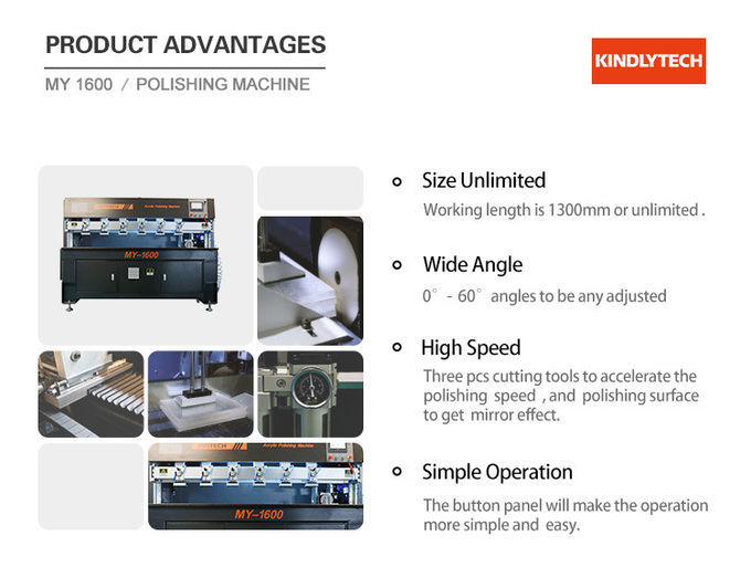 3ph 9000rpm Acrylic Diamond Edge Polisher ISO9001 Certification