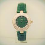 Round Japan Quartz Stainless Steel Watches Custom Leather Waterproof