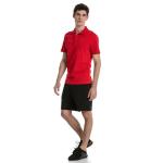 Short Sleeve Cotton Knit Company Logo Polo Shirts At Right Chest And Left Chest