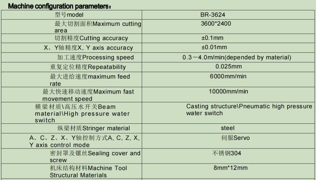 Foshan Star 3 Axis 2 Heads Water Jet Cutter Metal Waterjet Cutting Machine Price