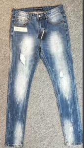 China 49 Fashion Men Jeans Custom Logo Stretch Denim Pants Slim Fit Trend Casual Jeans wholesale