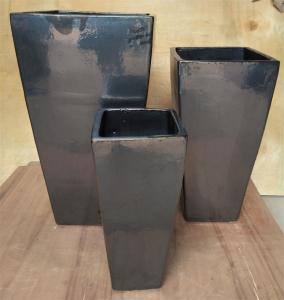 China GW7505 24cmx24cmx52cm Garden Ceramic Outdoor Pot wholesale