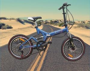 China 7 Speed Gear Steel Disc Brake 20 Inch Foldable Bike wholesale