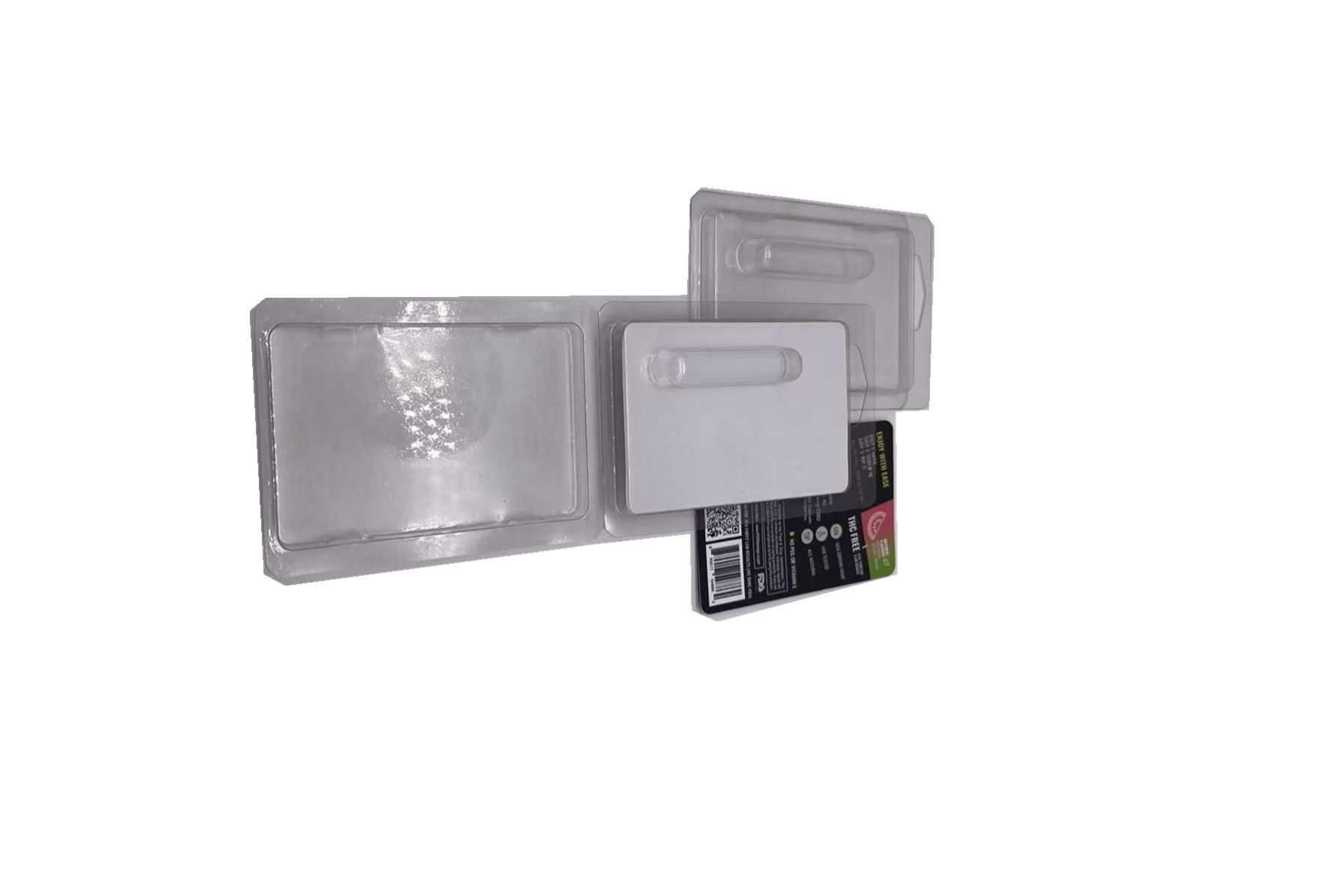 Pvc Blister Paper Packaging Box Doule Sides Printing For Vape Container Set