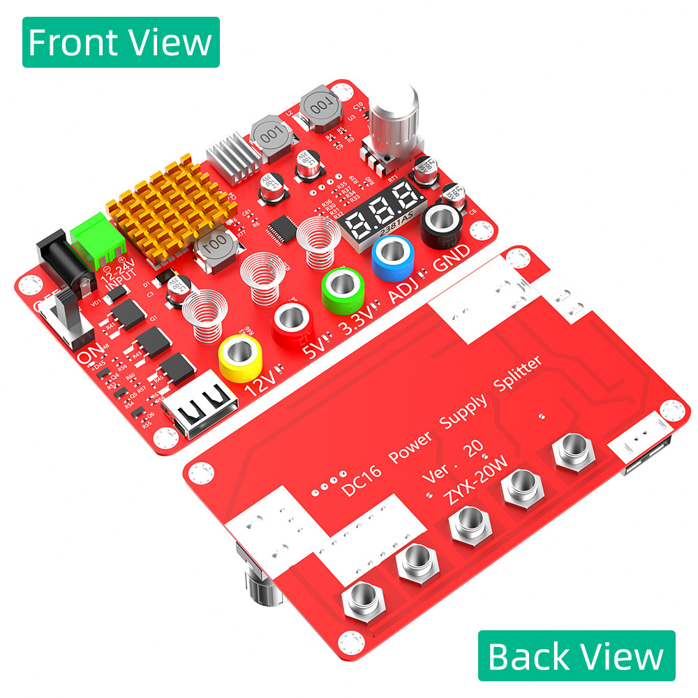 Adjustable ATX Power Breakout Board ADJ 24V 24 Pin ODM