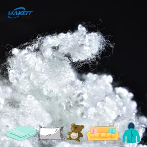 China GRS 51mm Mattress Hollow Siliconized Polyester Fibre Excellent Bulkiness wholesale