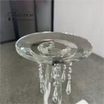 Modern Wedding Flower Stand Crystal Floral Pillar Stand Table Decoration