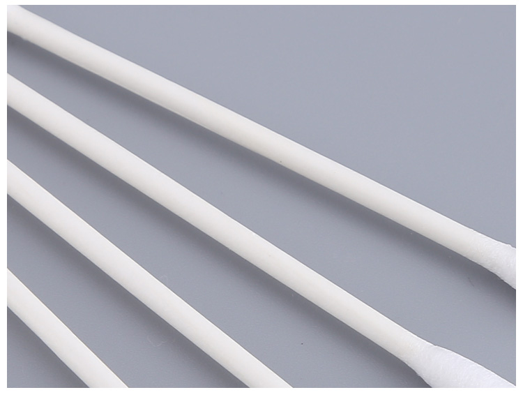 Paper Handle White Cotton Bud Swab Round Head For Cosmetic Cleaning