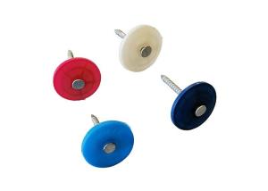 China 3&quot;*11g Plastic Cap Nails Round Shape Iron Material wholesale