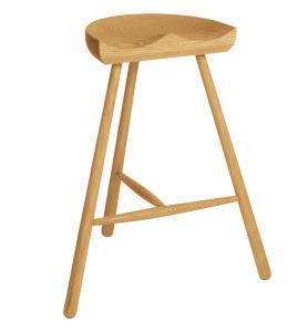 China Northern Nature Wooden Round Bar Stools For Party / Kitchen , Commercial Bar Furniture wholesale